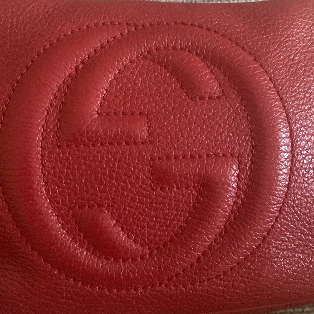 ♥️💄💋Authentic GUCCI Red Soho Disco Crossbody💋💄❤️ - Picture 6 of 13